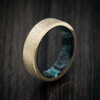 14K Gold and DiamondCast Sleeve Men's Ring Custom Made