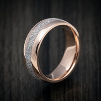 14K Gold and DiamondCast Inlay Men's Ring Custom Made