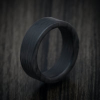 Side-Cut Carbon Fiber Men's Ring