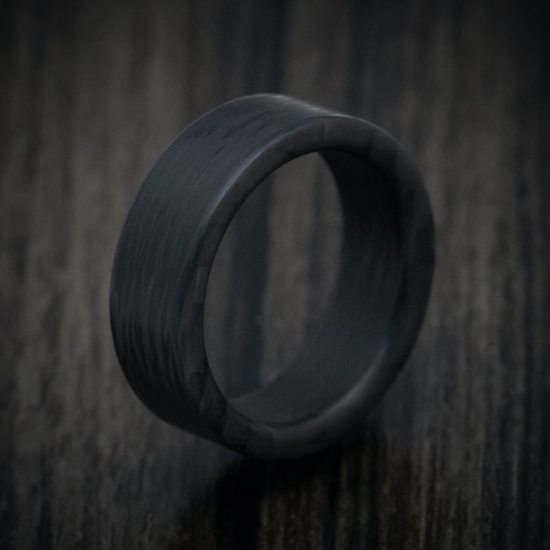 Side-Cut Carbon Fiber Men's Ring