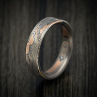 Handmade 14K Mokume Gane Twist Pattern Men's Ring