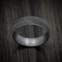 Tantalum Feather Design Men's Ring