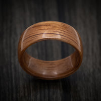 Solid Purple Heart Wood Men's Ring Handmade Band