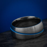 Titanium and Cerakote Men's Ring Custom Made Band
