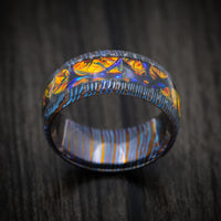 Kuro-Ti and Dichrolam Inlay Men's Ring Custom Made Band