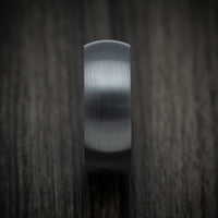 Black Titanium and Dichrolam Sleeve Men's Ring Custom Made Band