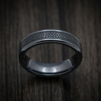 Black Titanium Celtic Knot Men's Ring