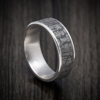 14K Gold and Tantalum Bamboo Texture Men's Ring
