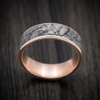 14K Gold and Tantalum Marble Texture Men's Ring