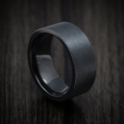 Black Titanium Men's Ring Custom Made Band