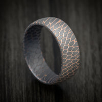 Superconductor Men's Ring Custom Made Titanium-Niobium And Copper Band