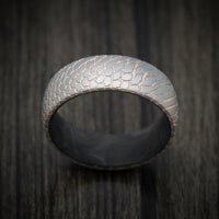 Superconductor Men's Ring with Forged Carbon Fiber Sleeve Custom Made Band