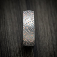 Superconductor Men's Ring with Forged Carbon Fiber Sleeve Custom Made Band