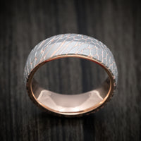 Superconductor Men's Ring with 14K Gold Sleeve Custom Made Band