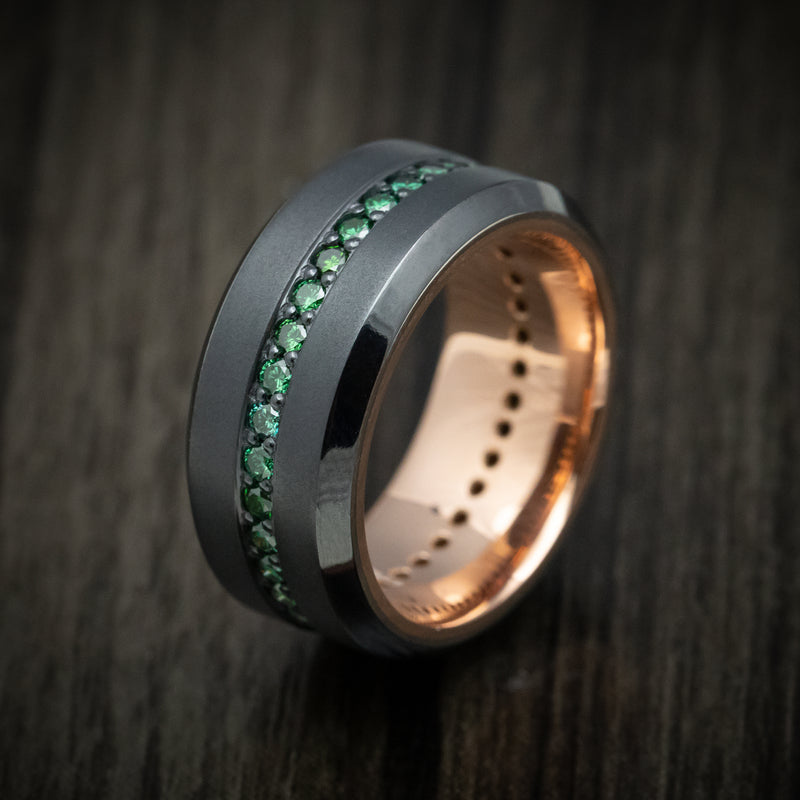 GEMSTONE STORE Emerald Cut Green Diamond Classy Ring For Women's & Girls  Sterling Silver Zircon Rhodium Plated Ring Price in India - Buy GEMSTONE  STORE Emerald Cut Green Diamond Classy Ring For