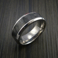 Carbon Fiber and Titanium Ring Style Weave Pattern