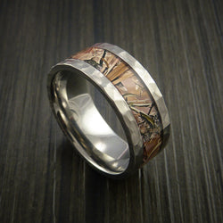 King's Camo Field Shadow and Titanium Ring Traditional Style Band Made Custom