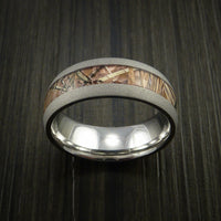 King's Camo FIELD SHADOW and Cobalt Chrome Ring Traditional Style Band Made Custom