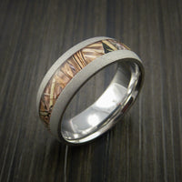 King's Camo FIELD SHADOW and Cobalt Chrome Ring Traditional Style Band Made Custom