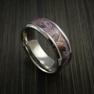 King's Camo Desert Shadow and Titanium Ring Camo Style Band Made Custom
