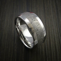 Gibeon Meteorite in Cobalt Chrome Wedding Men's Band | Revolution Jewelry