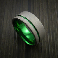 Anodized Titanium Wide Band Fine Jewelry Ring