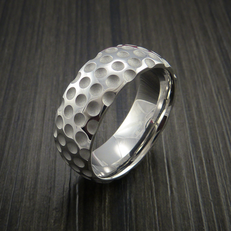 Inconel Golf Inspired Golf Ball Sport Men's Ring | REVOLUTION
