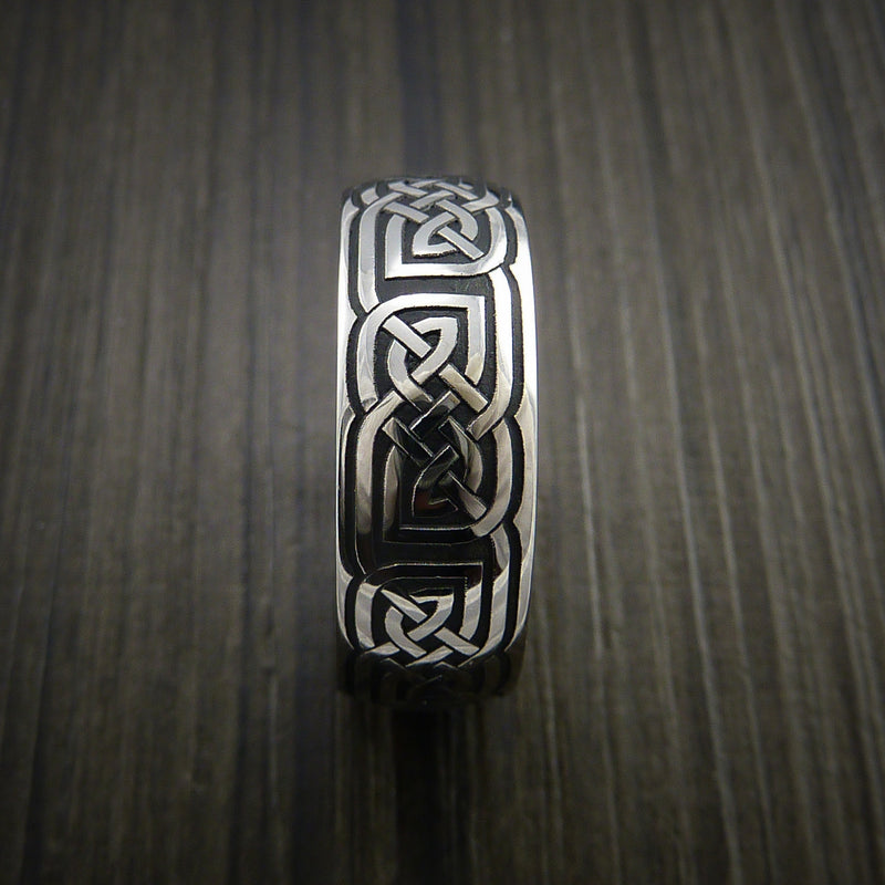 Cobalt Chrome Celtic Wedding Ring Celtic Knot Custom Made