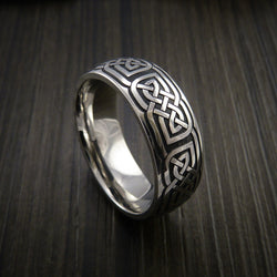 Cobalt Chrome Celtic Wedding Ring Celtic Knot Custom Made