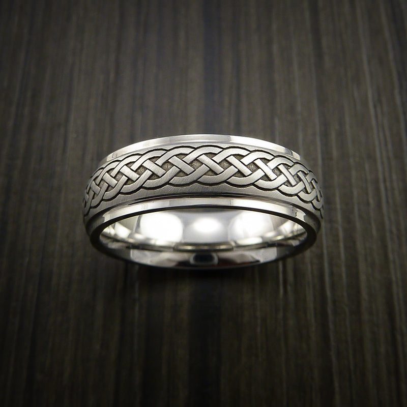 Inconel Celtic Band Irish Knot Men's Ring Carved Pattern Design ...