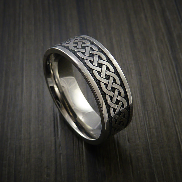 Inconel Celtic Irish Knot Men's Ring Carved Band | REVOLUTION
