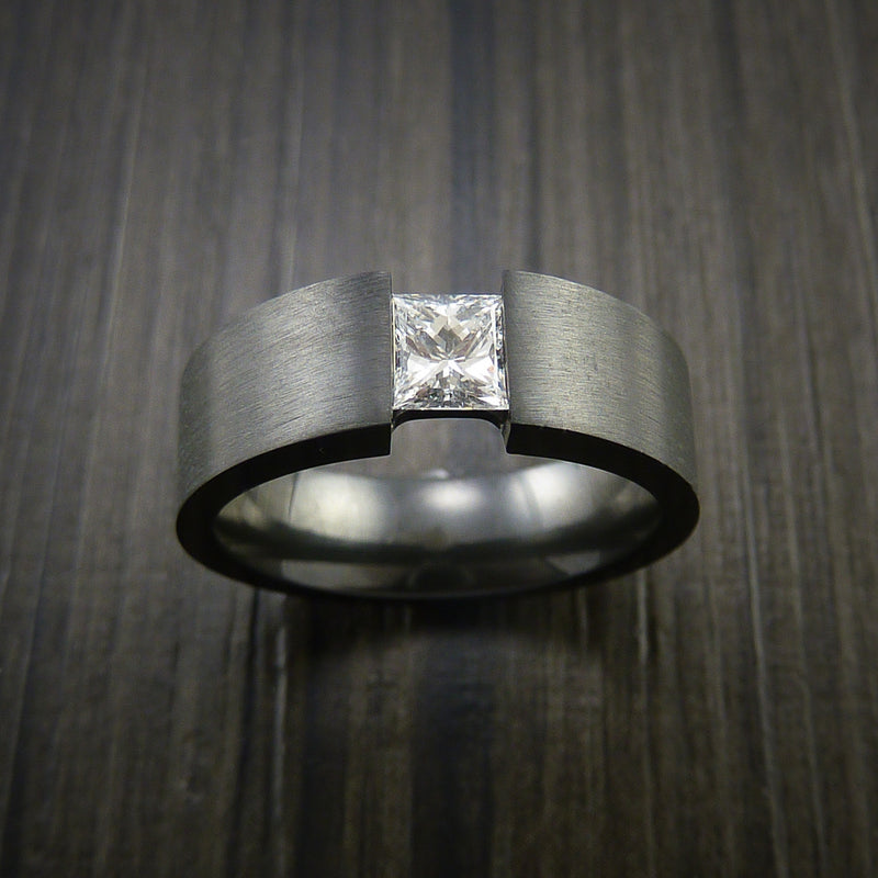 Tension set diamond engagement ring. — Metamorphosis Jewelry