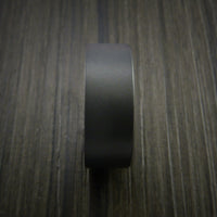 Black Zirconium Ring Traditional Style Band with Anodized Interior