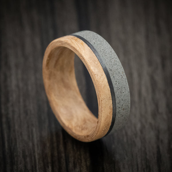 2024 Smoked eucalyptus ring - Wooden ring - Bent wood ring - Natural ring