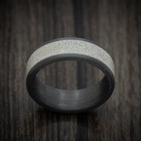 Carbon Fiber and Concrete Men's Ring Custom Made Band