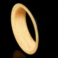 Carbon Fiber Men's Ring with Orange Glow Sleeve